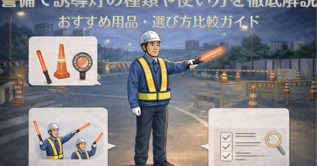 警備で誘導灯の種類や使い方を徹底解説｜おすすめ用品・選び方比較ガイド